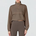 Maple Quarter-Zip Pullover - Lightweight Nylon Running Jacket