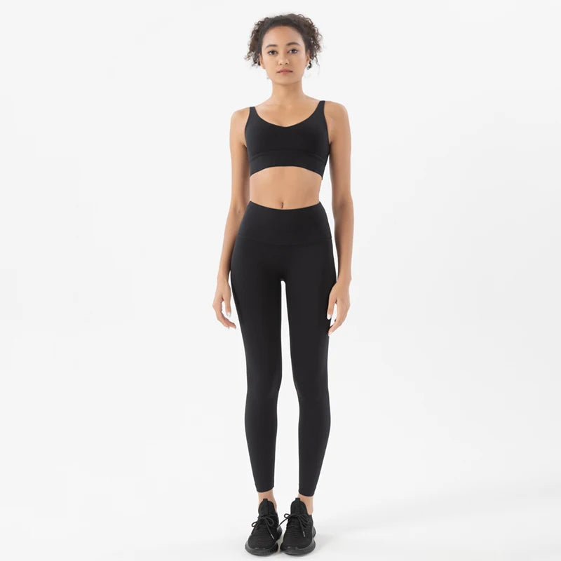 Maya Everyday Sports Bra - Nylon Bra Top with Removable Pads