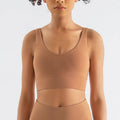 Maya Everyday Sports Bra - Nylon Bra Top with Removable Pads