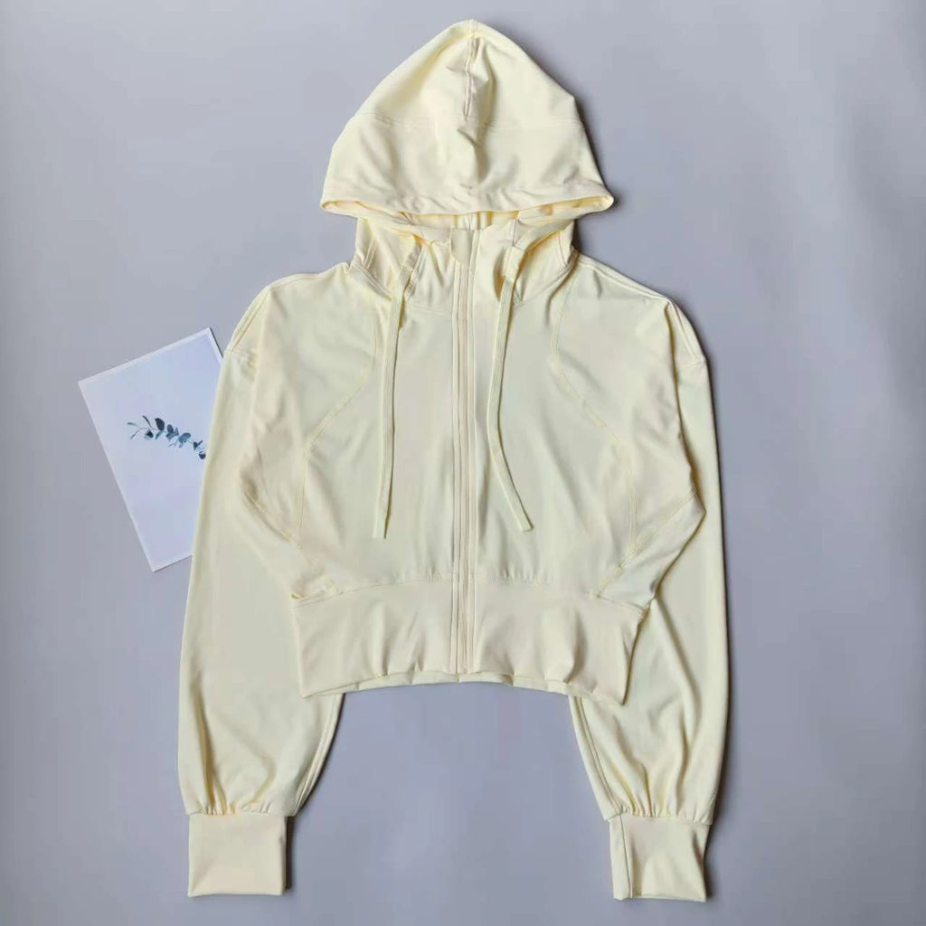 Summit Hooded Running Jacket - Lightweight Nylon Zip Jacket
