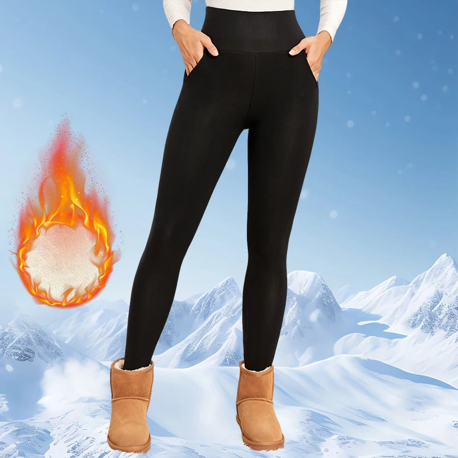 Hearth Fleece-Lined Flare Leggings - High-Waisted Warm Flared Leggings
