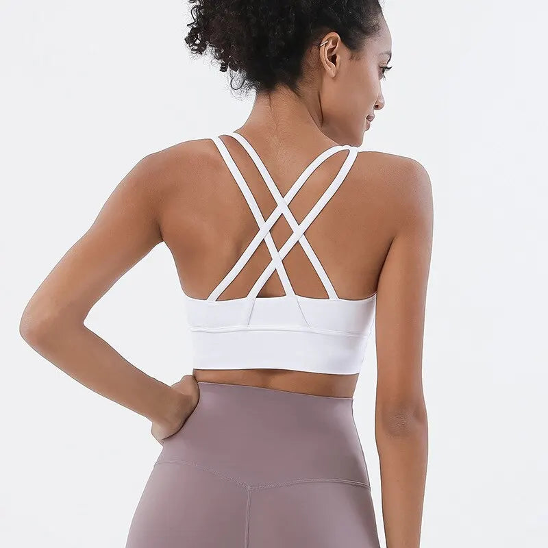 Kaia Racerback Bra - Nylon Spandex Sports Bra for Women