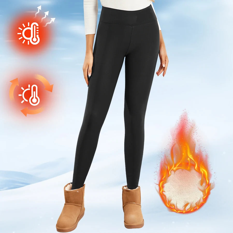 Hearth Fleece-Lined Flare Leggings - High-Waisted Warm Flared Leggings