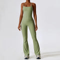 Laurel Seamless Long-Sleeve Set - Crop Top & Flare Leggings