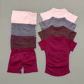 Nova Sport Set - Seamless Short Sleeve Top & Shorts