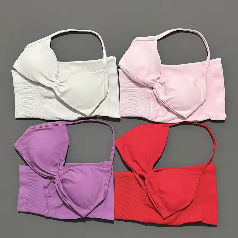 Luna Sculpt Set - Seamless Strappy Bra & Scrunch Shorts