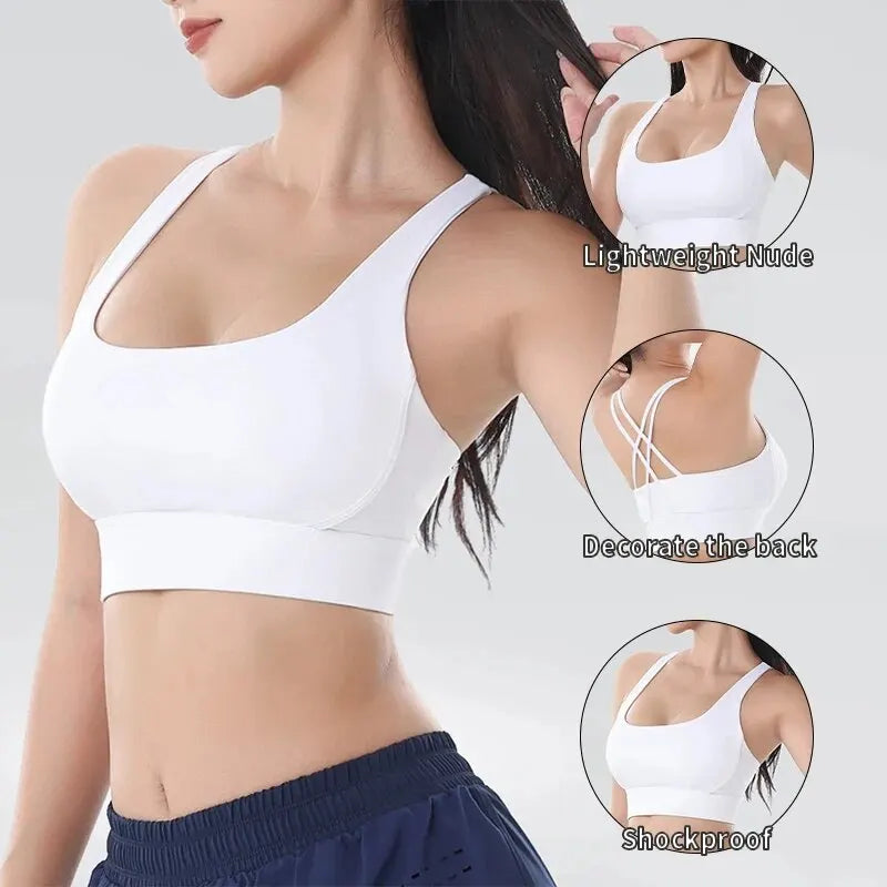 Kaia Racerback Bra - Nylon Spandex Sports Bra for Women