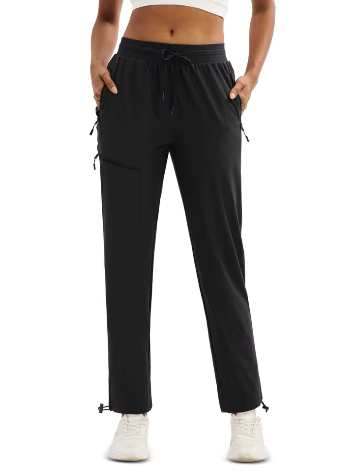 Onyx Sculpt Cargo Joggers - Ribbed Utility Pocket Sweatpants