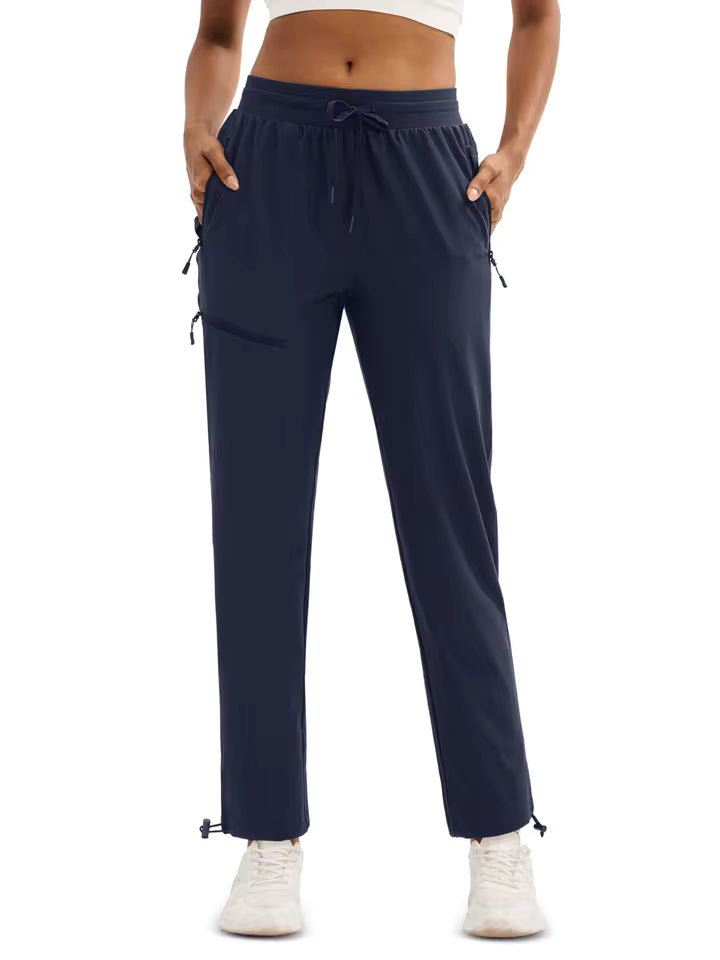 Onyx Sculpt Cargo Joggers - Ribbed Utility Pocket Sweatpants