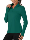 Sage Sculpt Half-Zip Pullover - Ribbed Seamless Quarter-Zip Layer