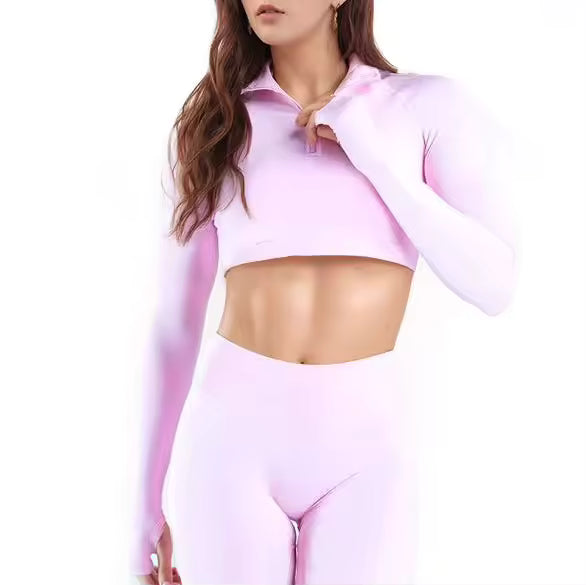 Skye Sculpt Jacket - Cropped Zip-Up Seamless Workout Jacket