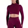 Skye Sculpt Jacket - Cropped Zip-Up Seamless Workout Jacket