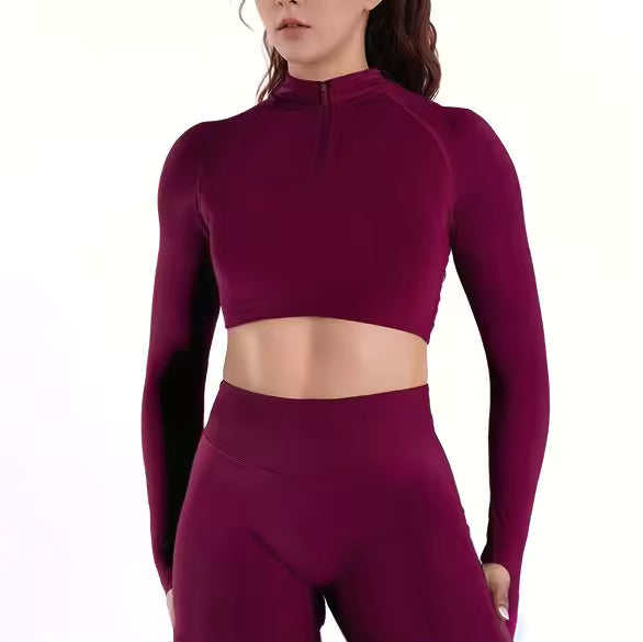 Skye Sculpt Jacket - Cropped Zip-Up Seamless Workout Jacket